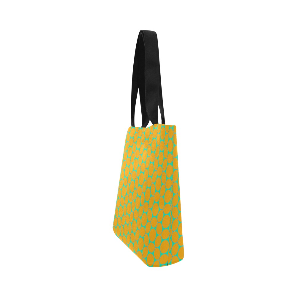 Premium All Print Canvas Tote Bag - Lemon Bubbles
