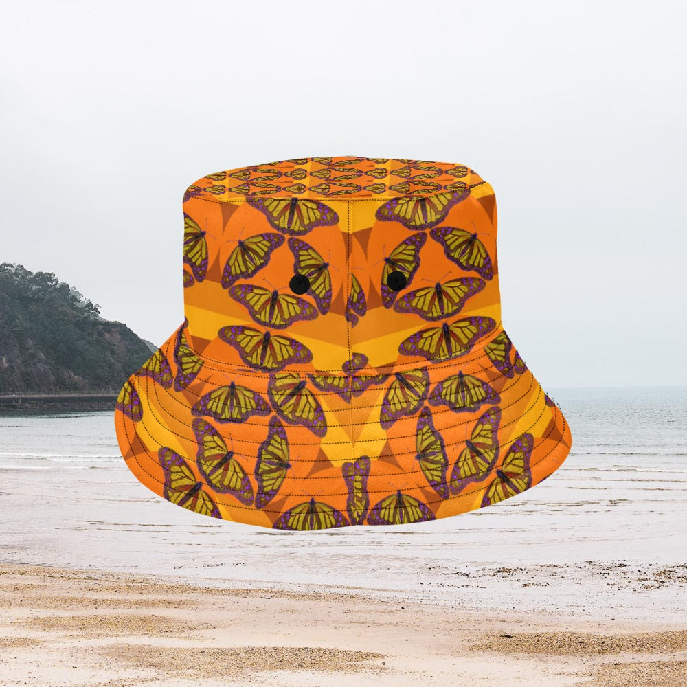 Women's All Over Print Bucket Hat - Butterfly Sunset