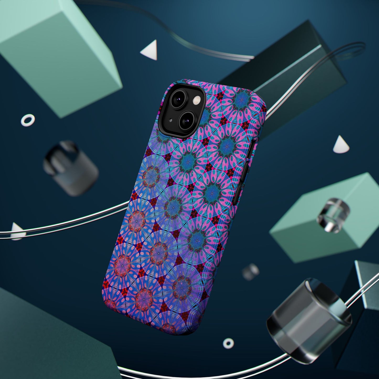 Magnetic iPhone Case - Psychedelic Purple Tapa