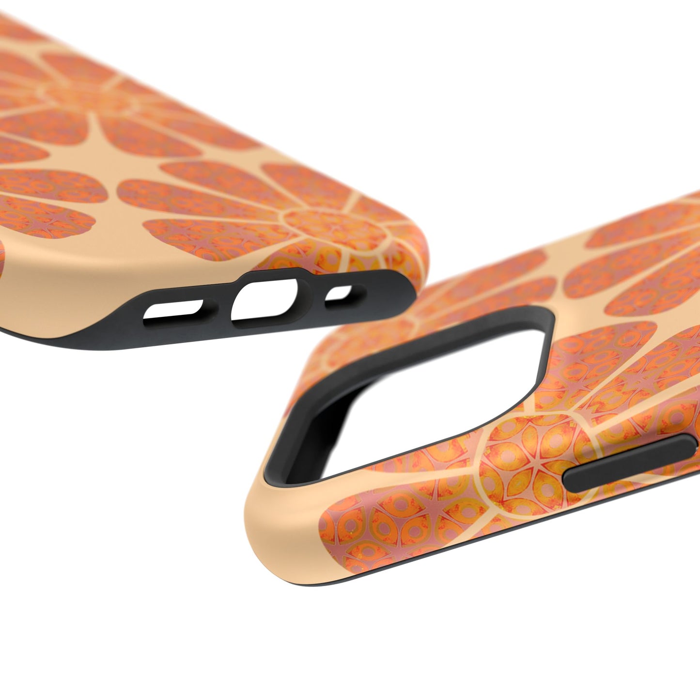 Magnetic iPhone Case - Batik Eyes Flower Pattern