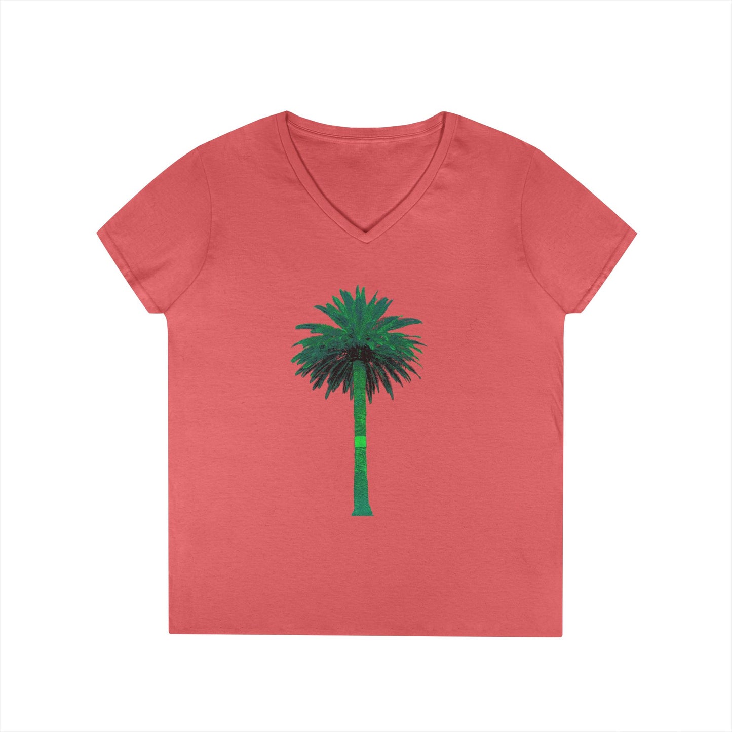 Ladies' V-Neck T-Shirt - Big Palm