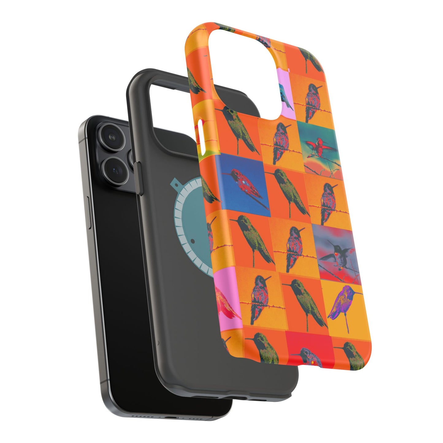 Magnetic iPhone Case - Hummingbird Collage