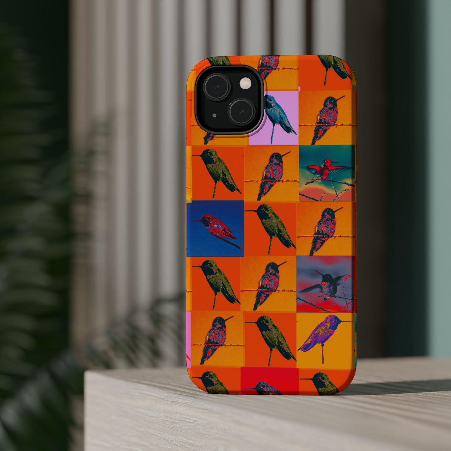 Magnetic iPhone Case - Hummingbird Collage
