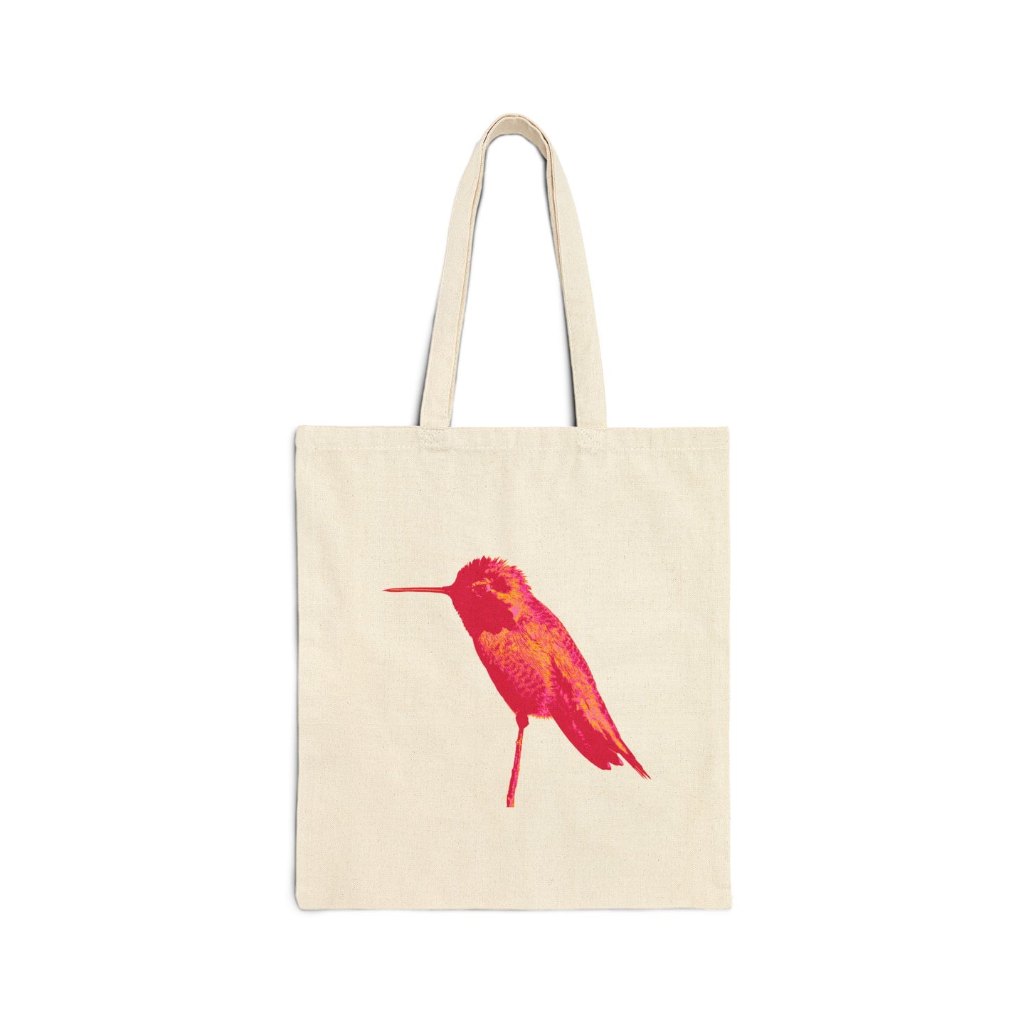 Cotton Canvas Tote Bag - Hummingbird