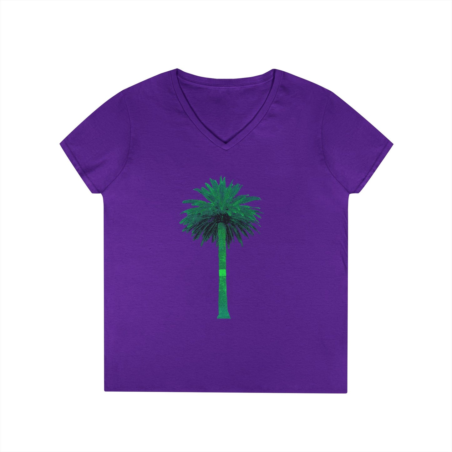 Ladies' V-Neck T-Shirt - Big Palm