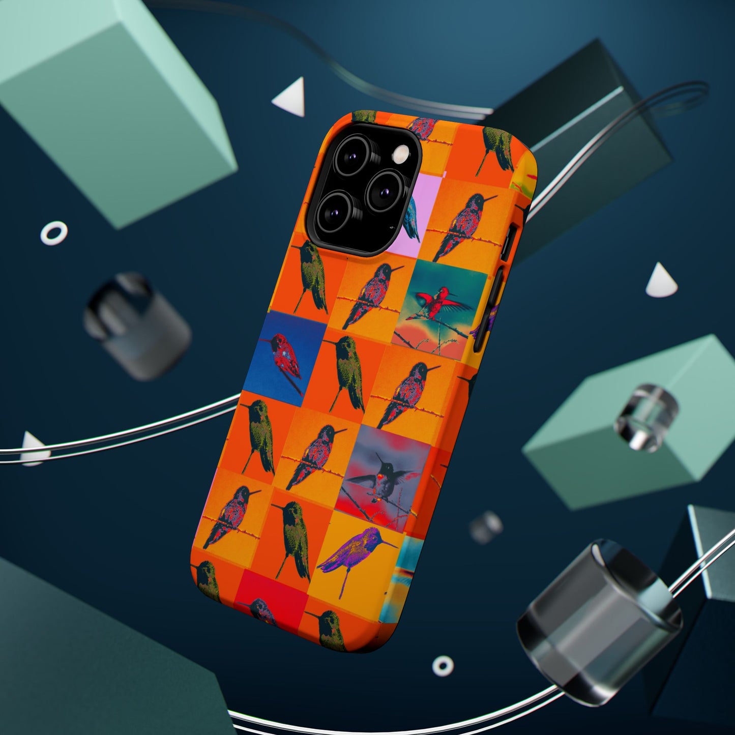 Magnetic iPhone Case - Hummingbird Collage