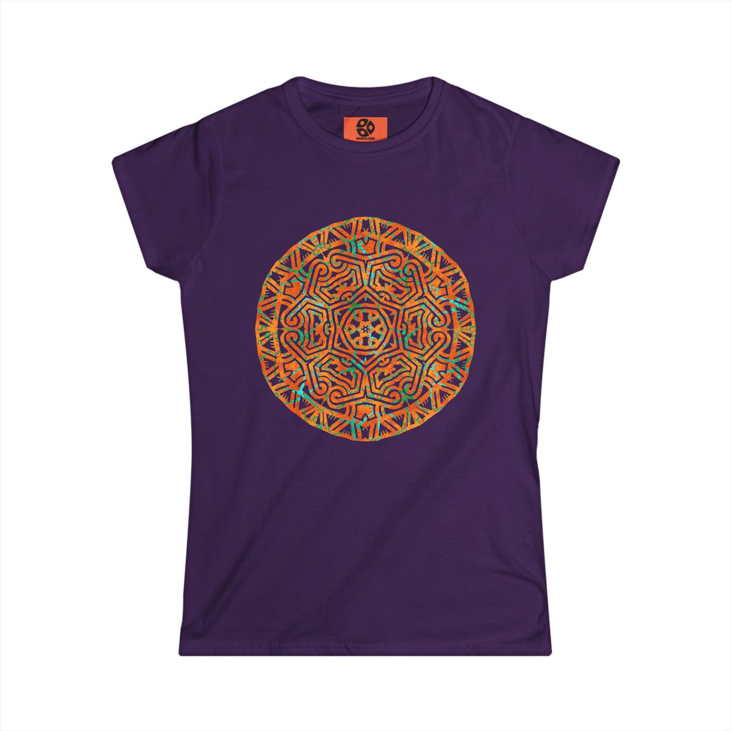 Women's Softstyle Tee - Cracked Mandala