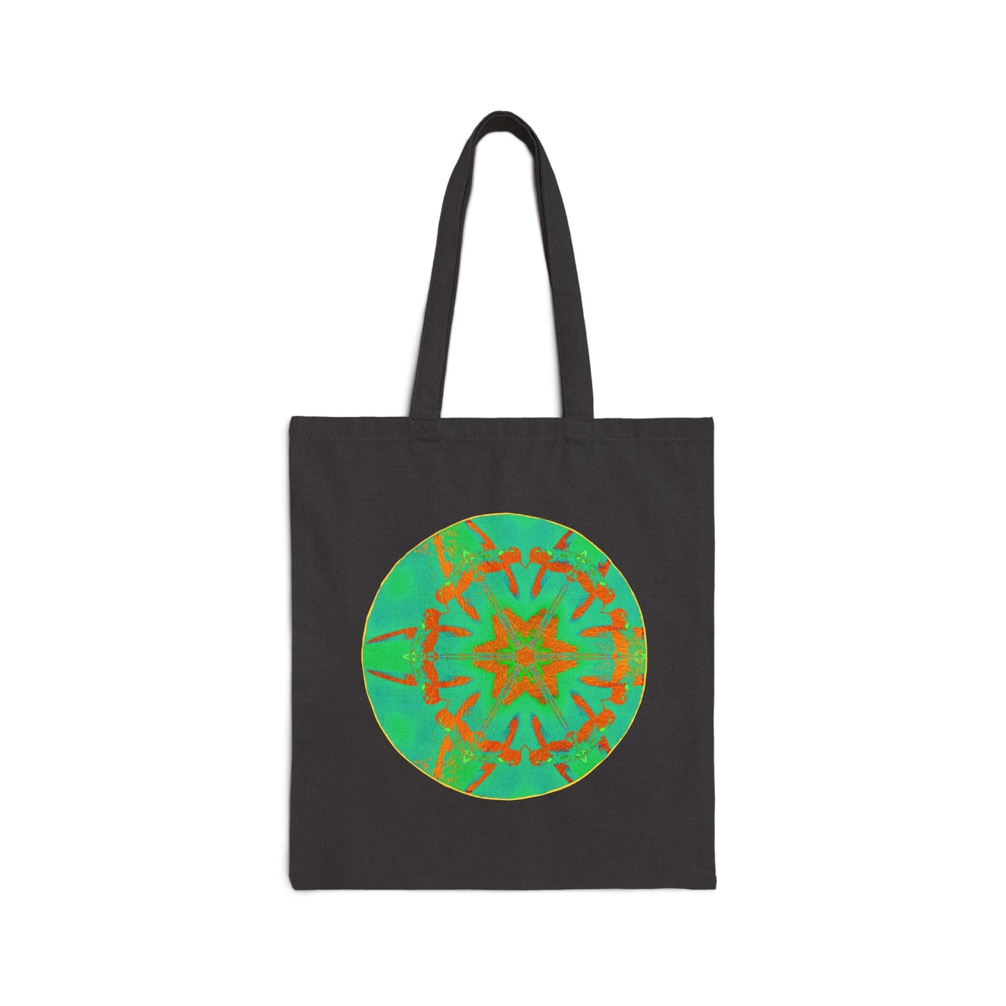 Cotton Canvas Tote Bag - Hummingbird Circle