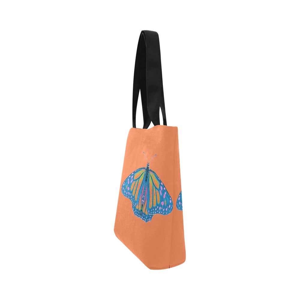 Premium All Print Canvas Tote Bag- Thermal Monarch Butterfly