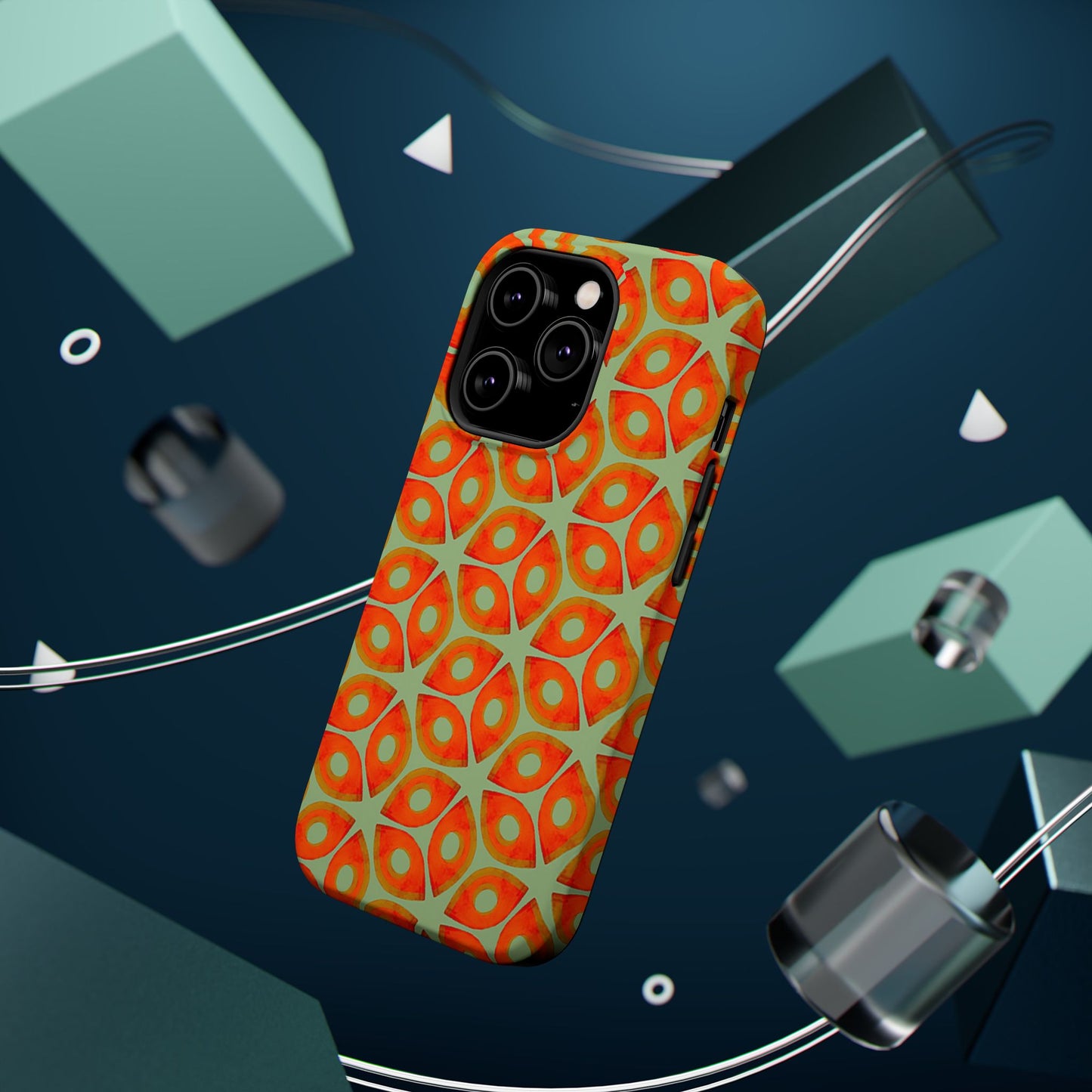 Magnetic iPhone Case - Batik Eyes