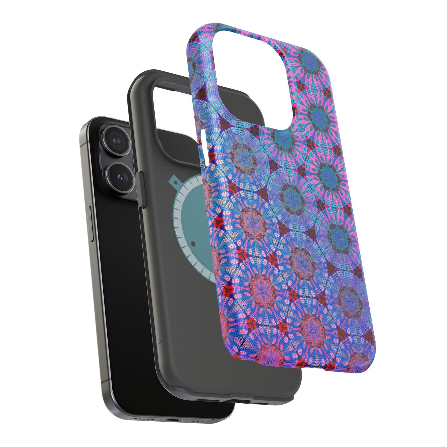 Magnetic iPhone Case - Psychedelic Purple Tapa