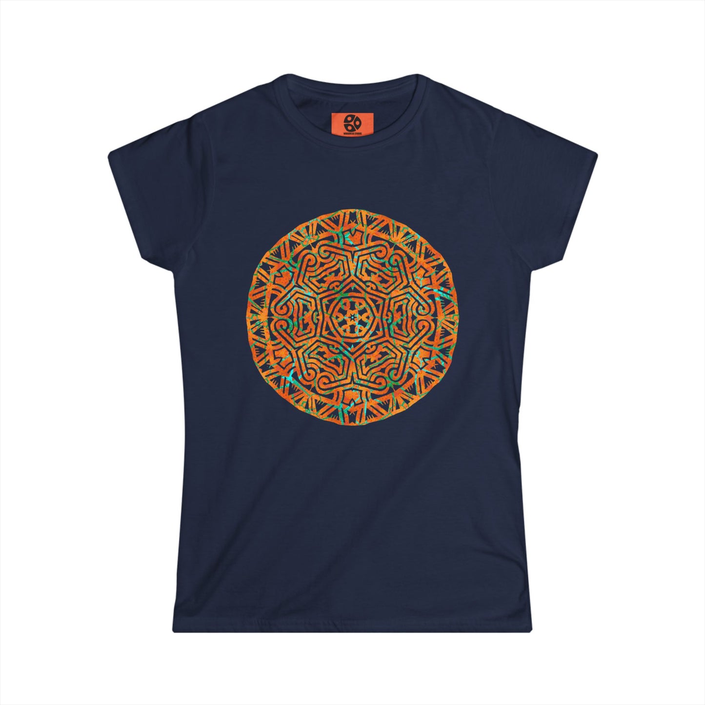Women's Softstyle Tee - Cracked Mandala