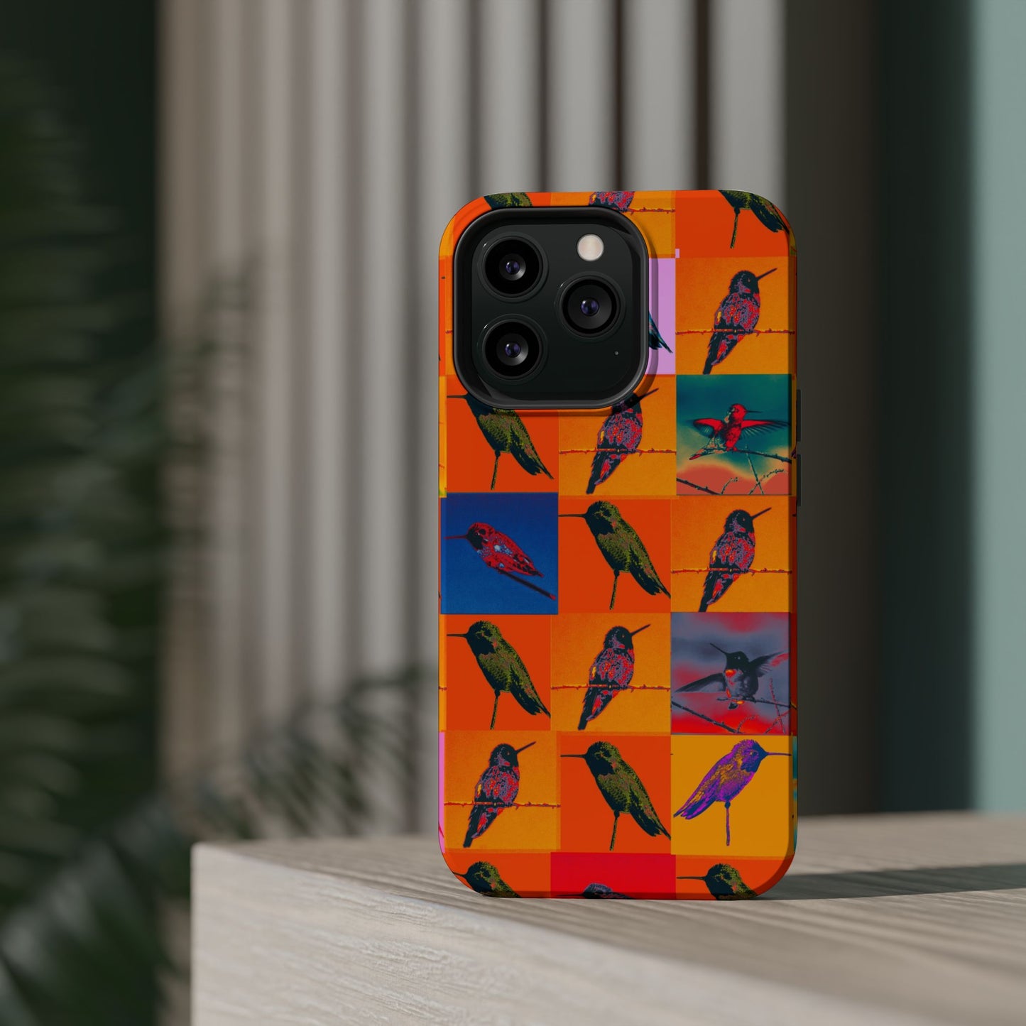 Magnetic iPhone Case - Hummingbird Collage