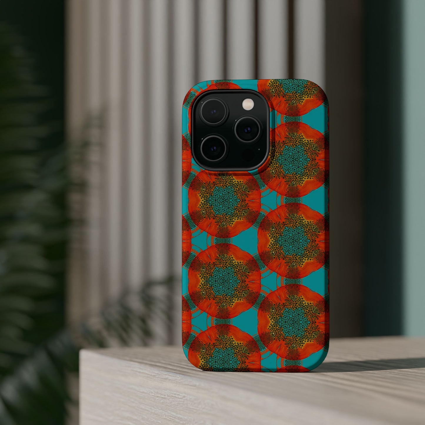 Magnetic iPhone Case - Papaya Water Color