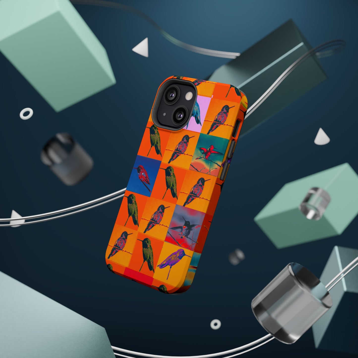 Magnetic iPhone Case - Hummingbird Collage
