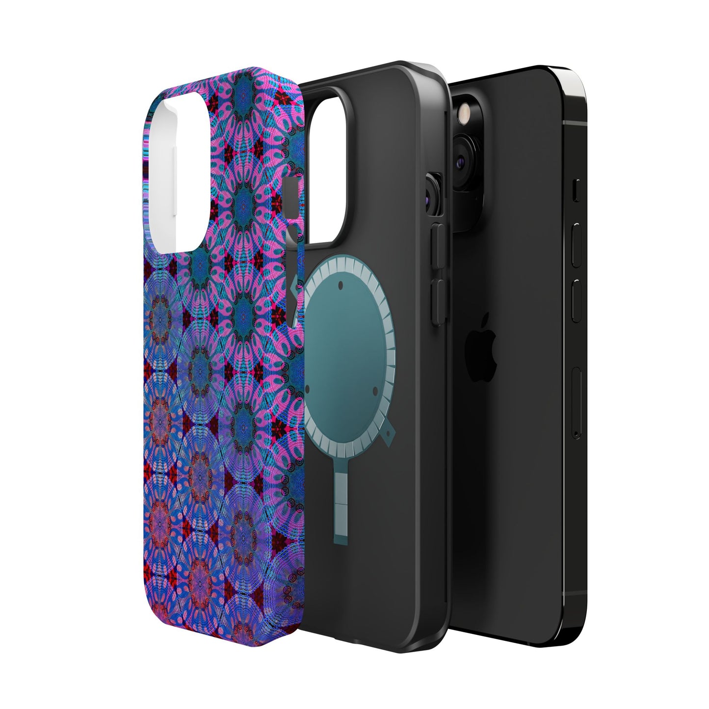 Magnetic iPhone Case - Psychedelic Purple Tapa