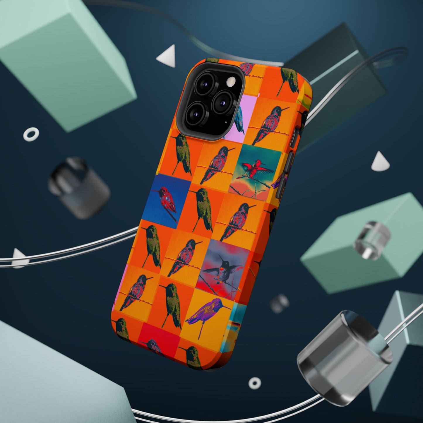 Magnetic iPhone Case - Hummingbird Collage