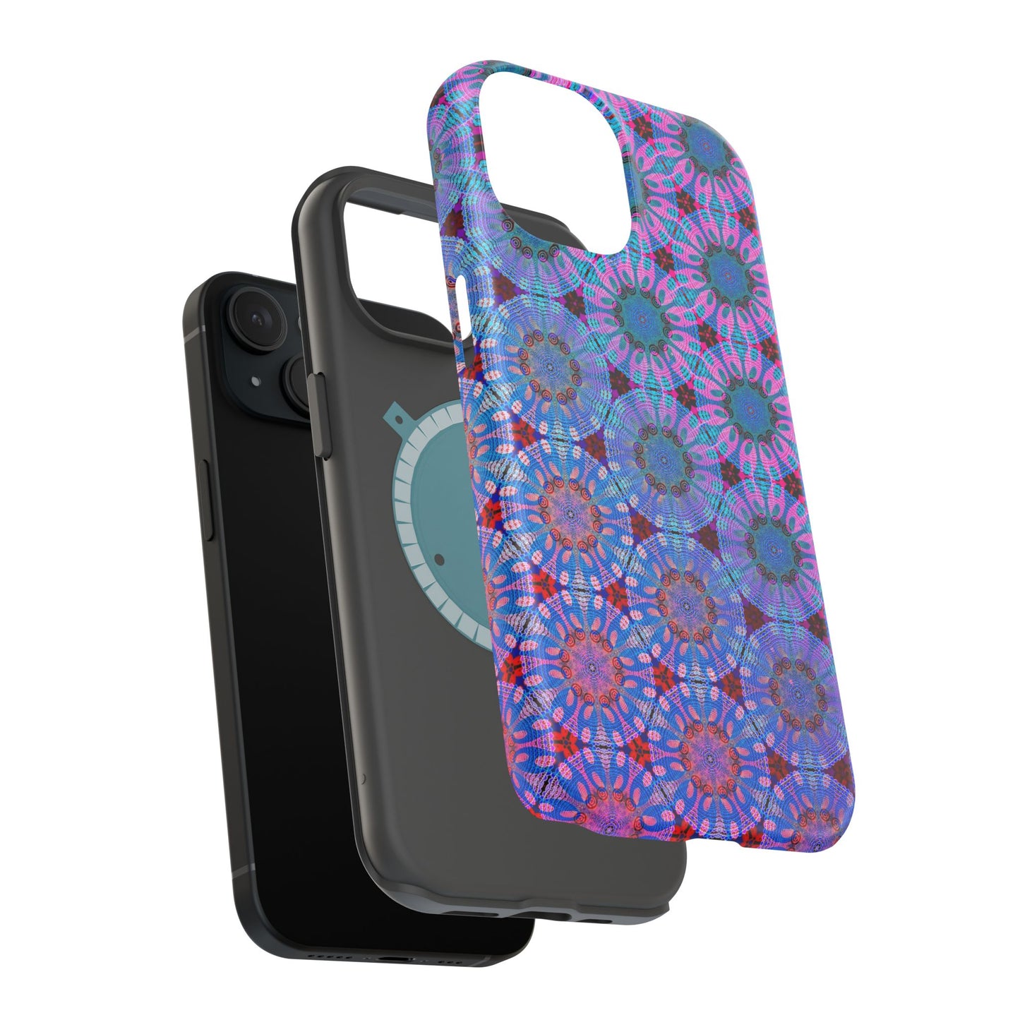 Magnetic iPhone Case - Psychedelic Purple Tapa