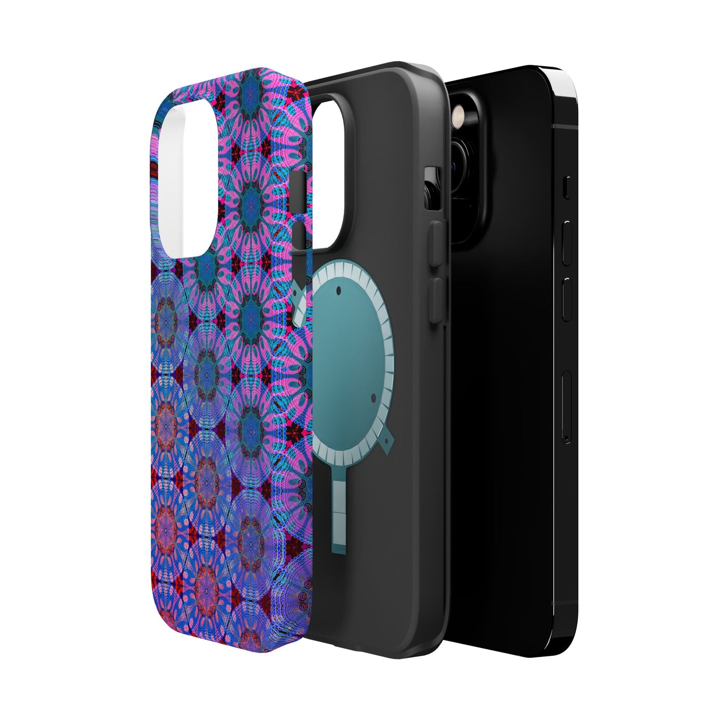 Magnetic iPhone Case - Psychedelic Purple Tapa