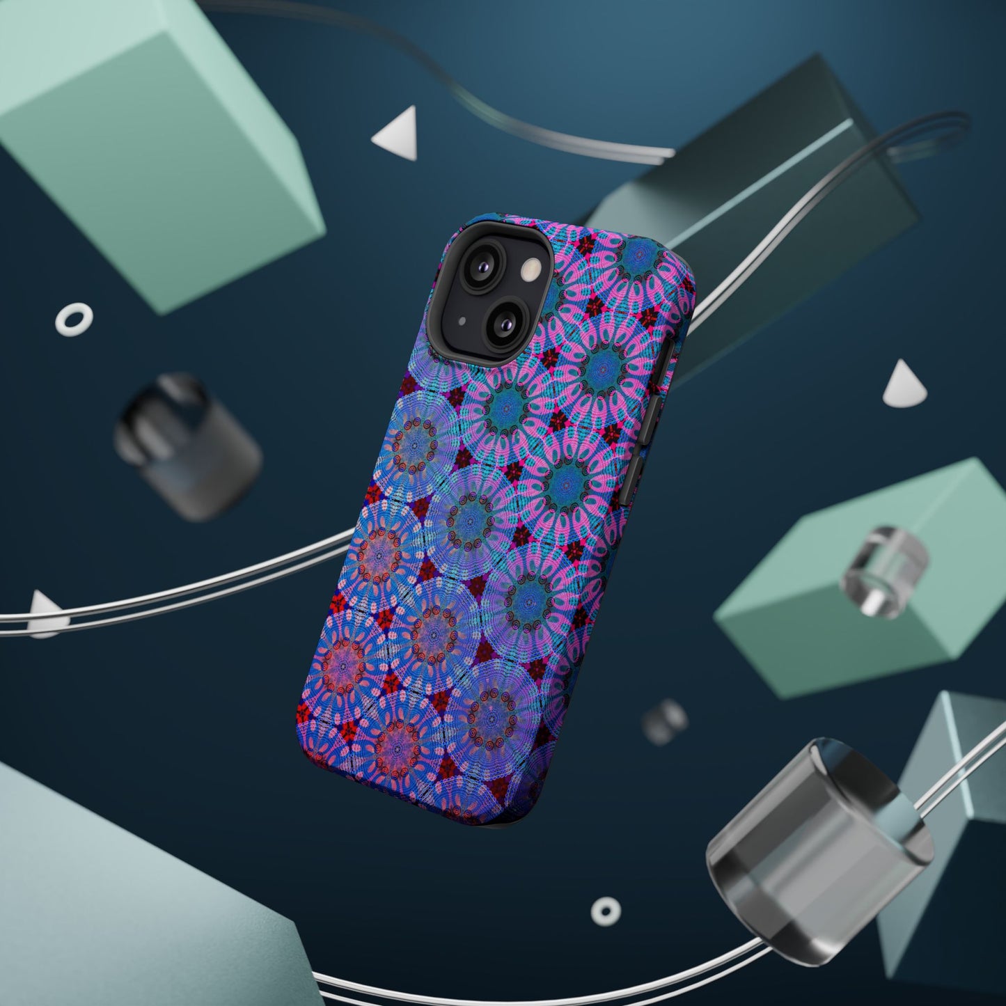 Magnetic iPhone Case - Psychedelic Purple Tapa