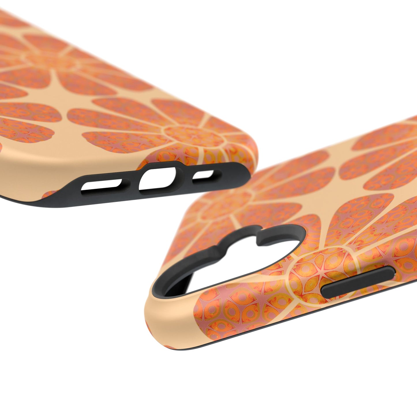 Magnetic iPhone Case - Batik Eyes Flower Pattern