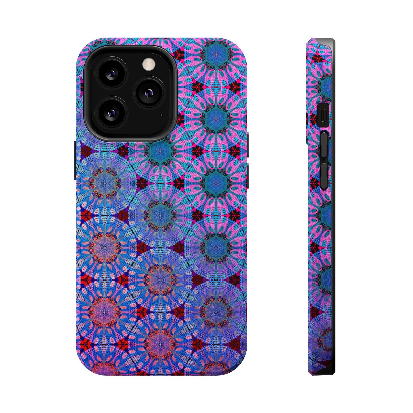 Magnetic iPhone Case - Psychedelic Purple Tapa