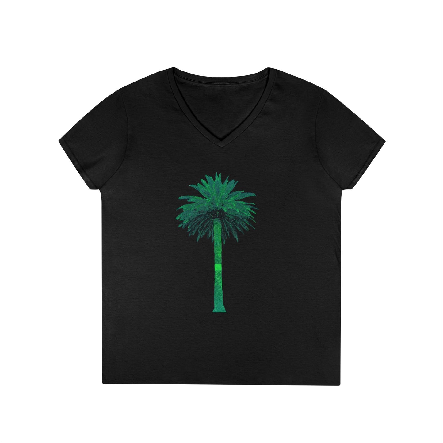 Ladies' V-Neck T-Shirt - Big Palm