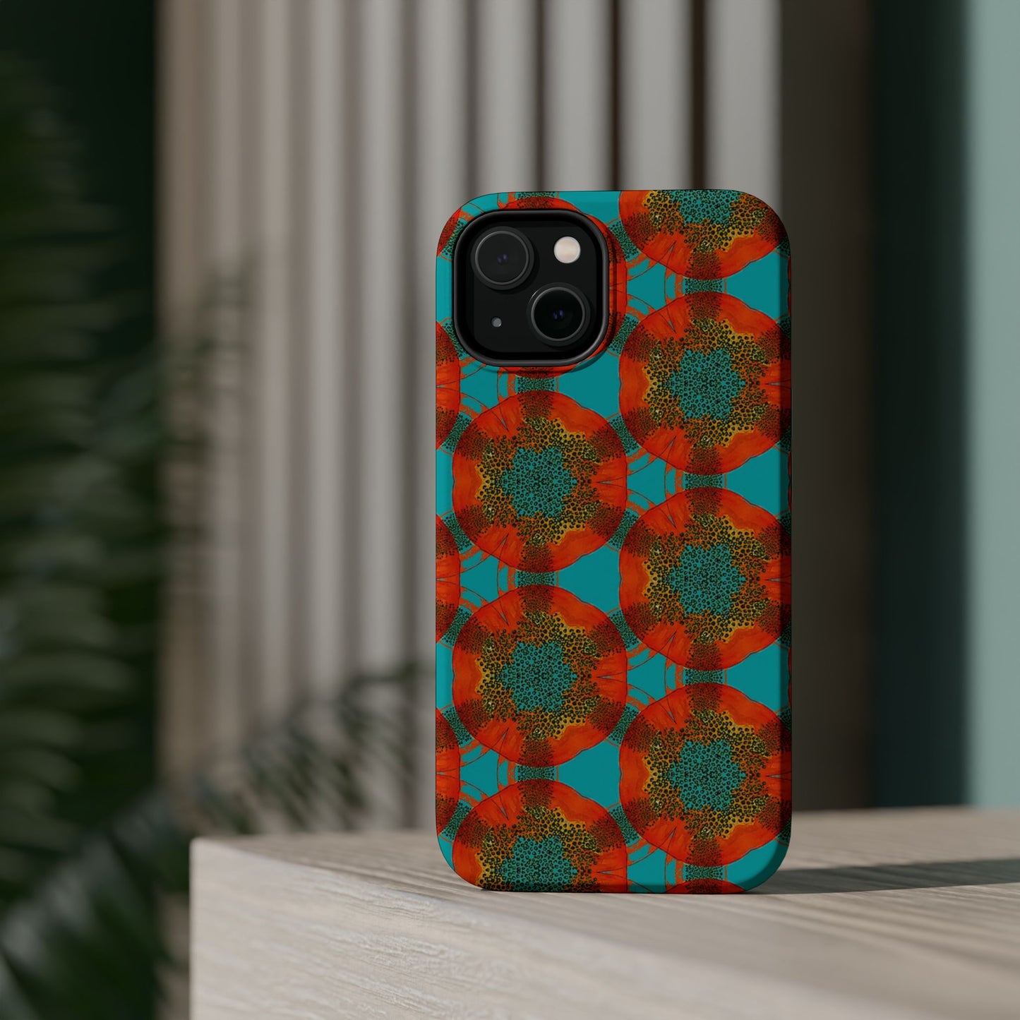 Magnetic iPhone Case - Papaya Water Color