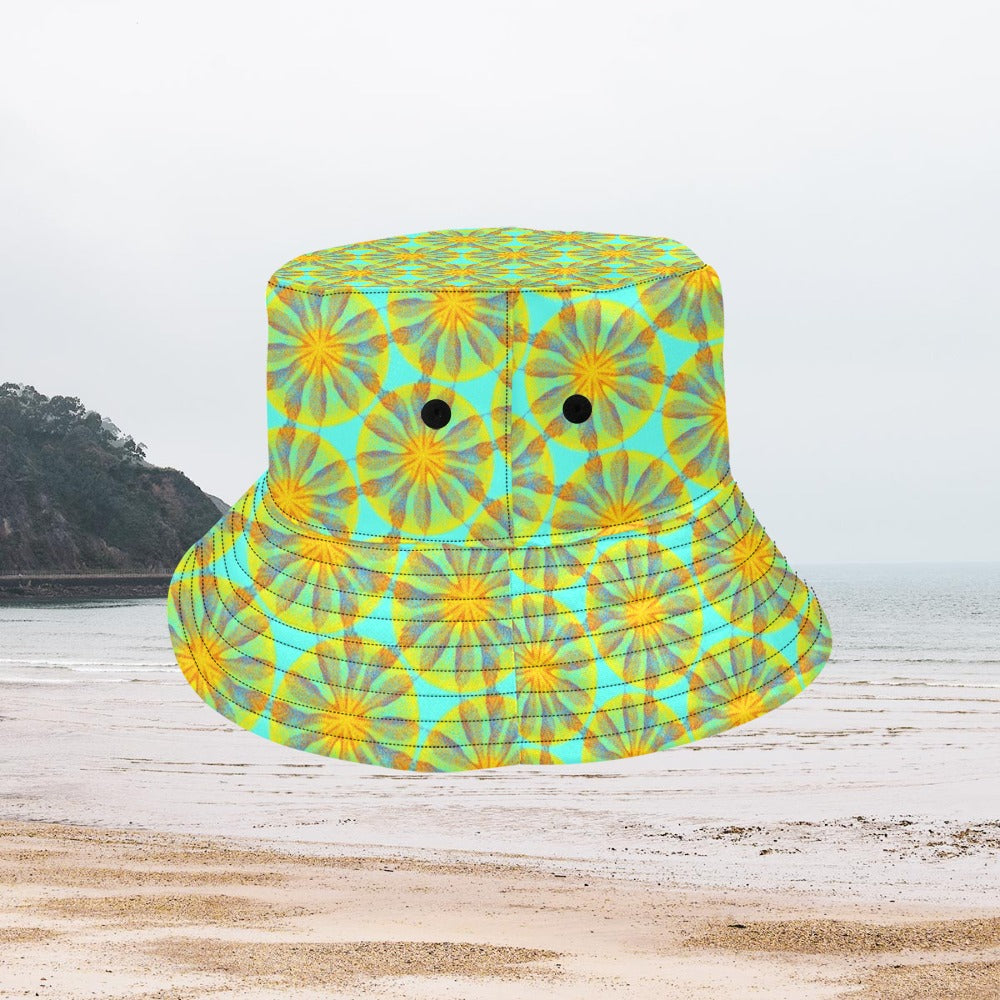 Women's All Over Print Bucket Hat - Iyasare Leaf