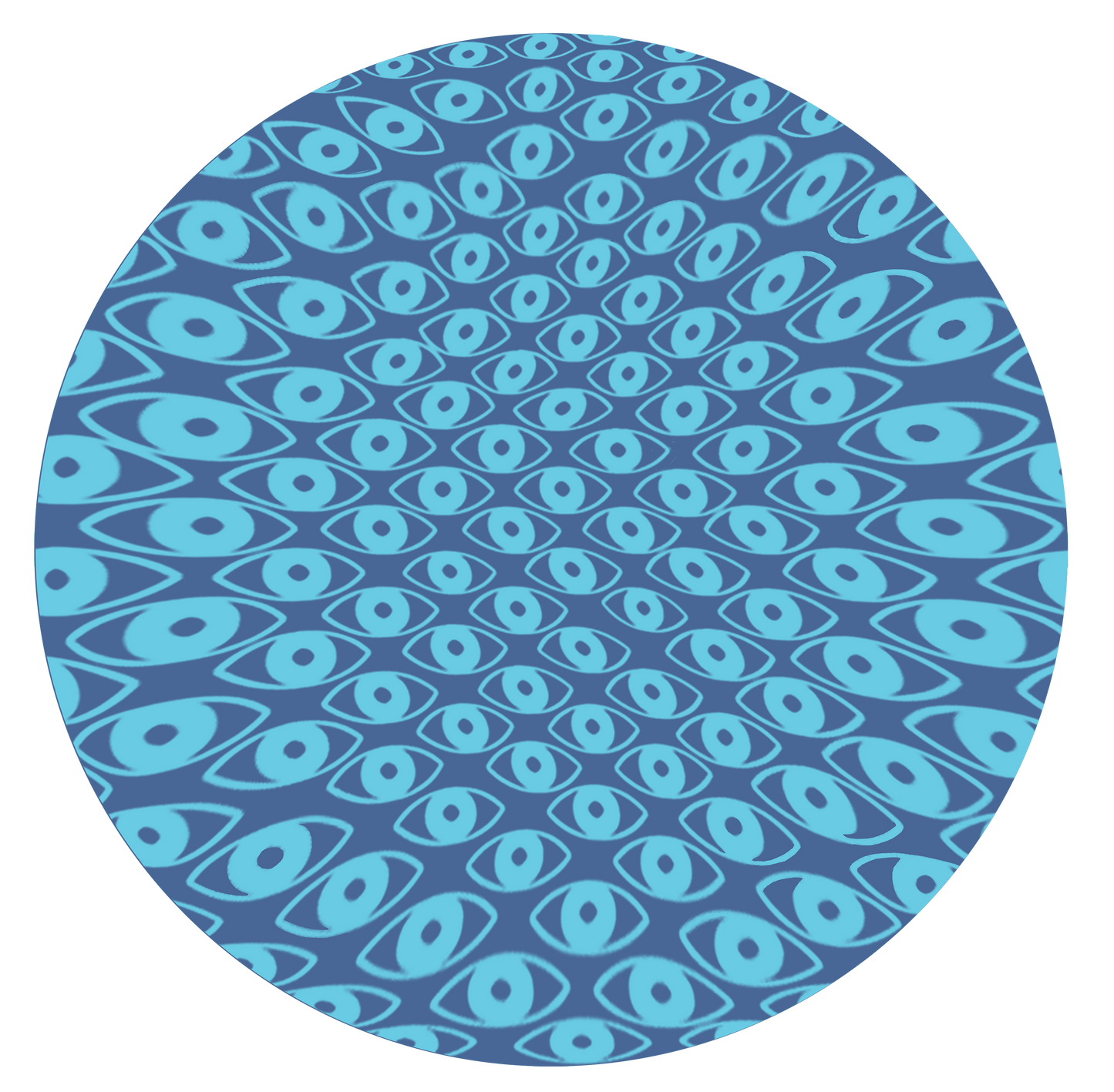 Pigment-Dyed Trucker Cap - Pinch Eyes Circle