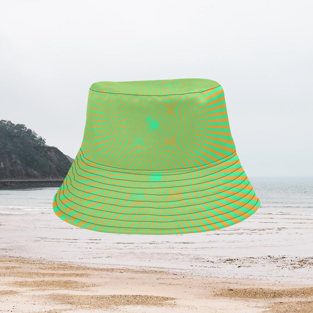 Women's All Over Print Bucket Hat -Psychedelic Sun Eye