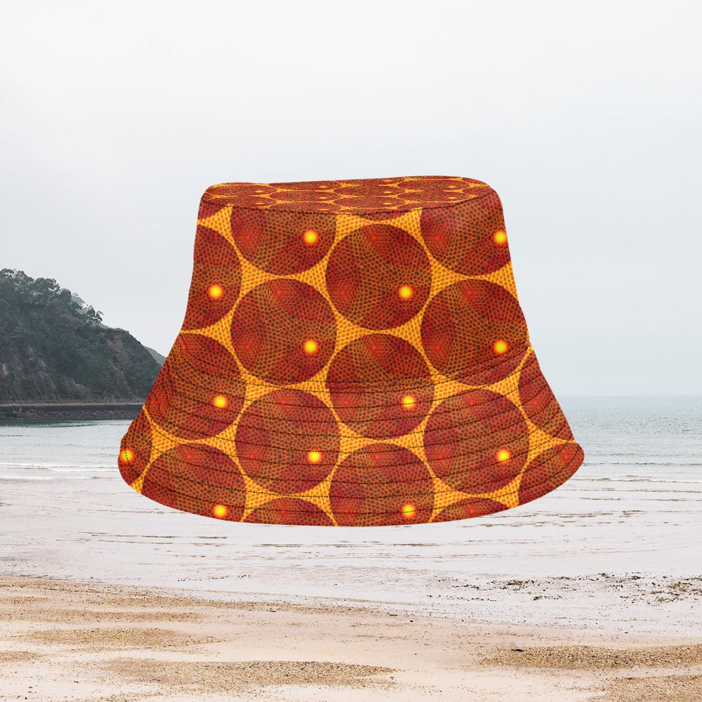 Women's All Over Print Bucket Hat - Many Eyes Lantern