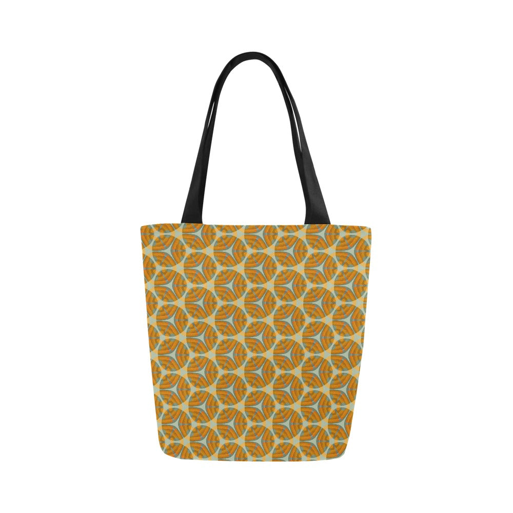 Canvas Tote Bag All Over Print - Four Striped Batik Eyes