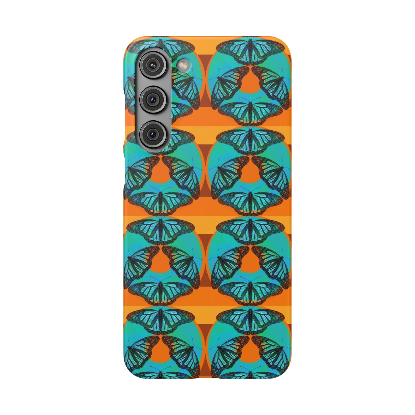 Snap Phone Case - Blue Thermal Butterfly Donuts