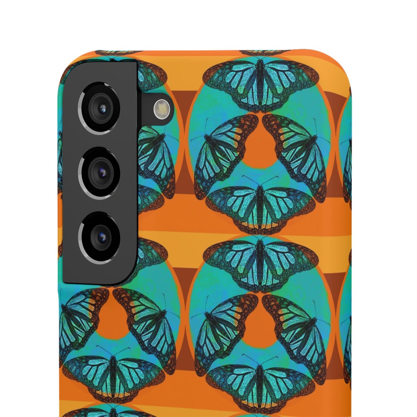 Snap Phone Case - Blue Thermal Butterfly Donuts