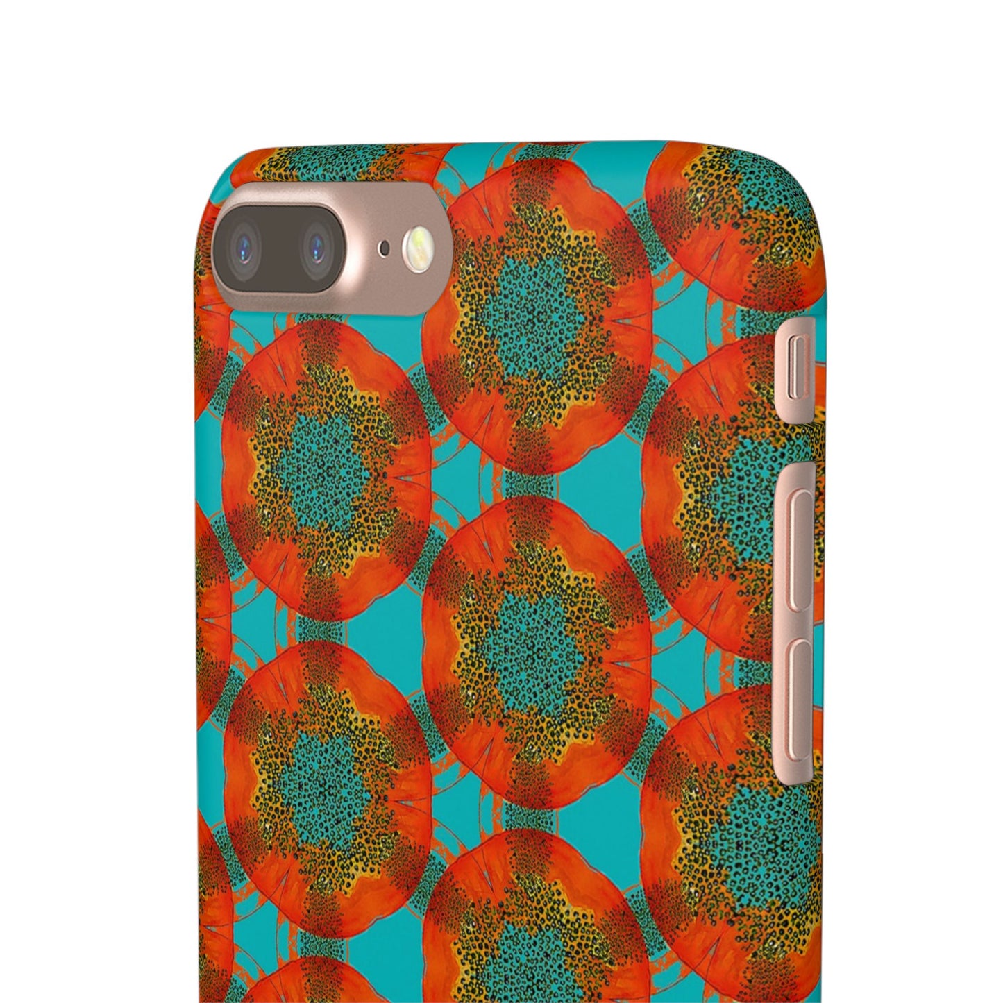 Snap Phone Case - Papaya Watercolor
