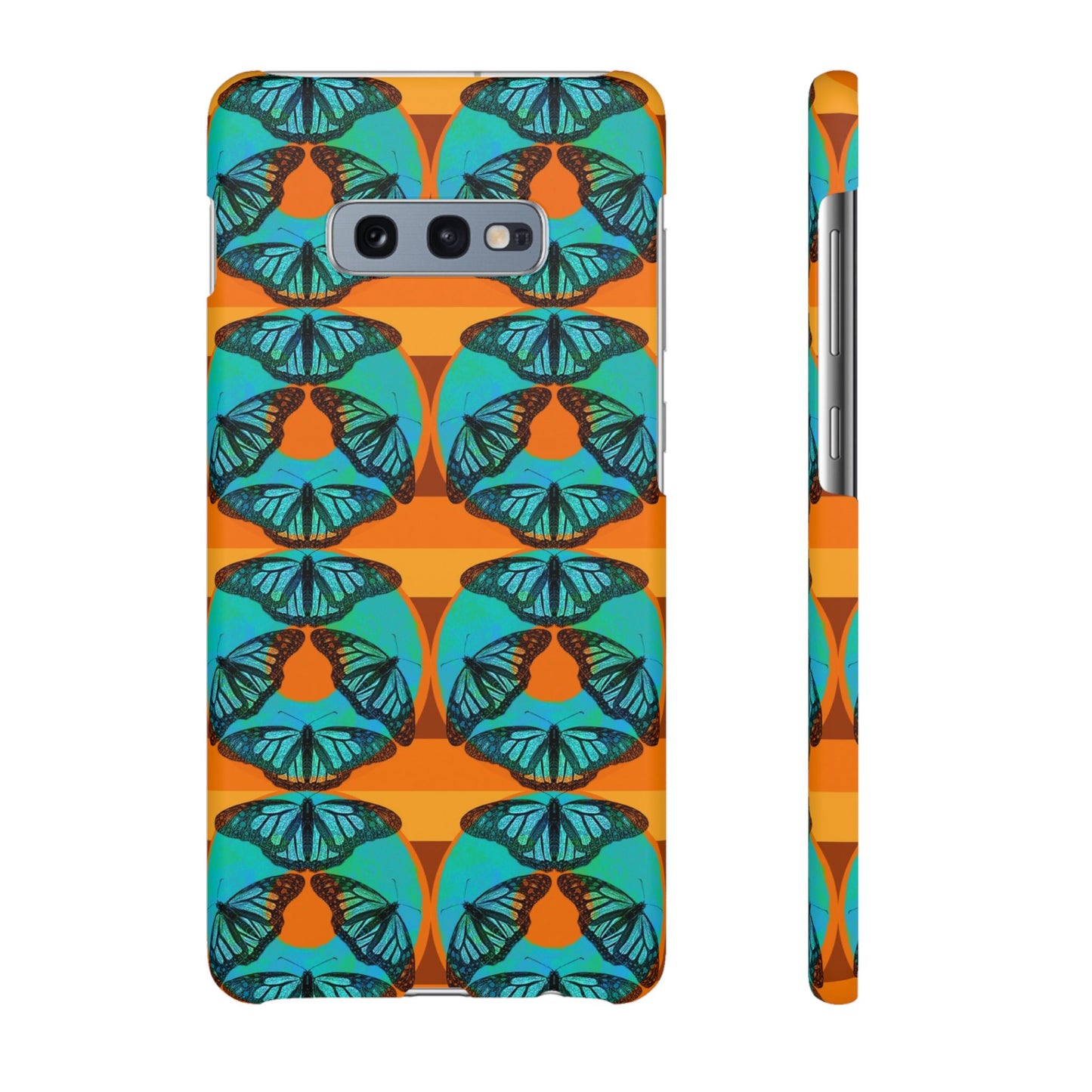 Snap Phone Case - Blue Thermal Butterfly Donuts