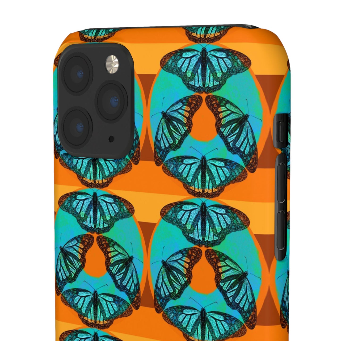 Snap Phone Case - Blue Thermal Butterfly Donuts