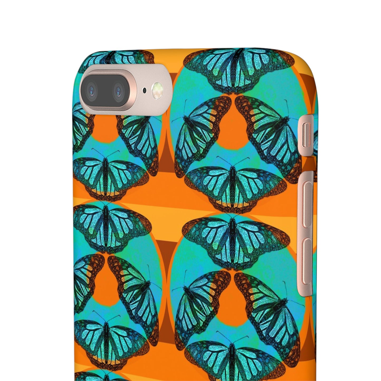Snap Phone Case - Blue Thermal Butterfly Donuts