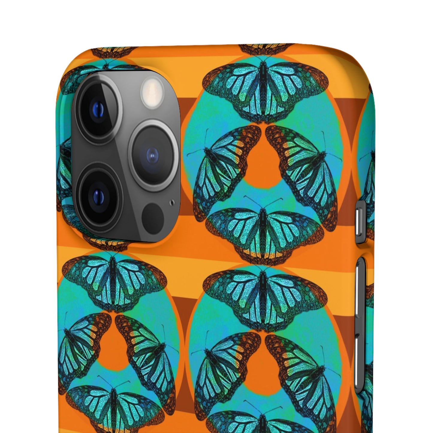 Snap Phone Case - Blue Thermal Butterfly Donuts