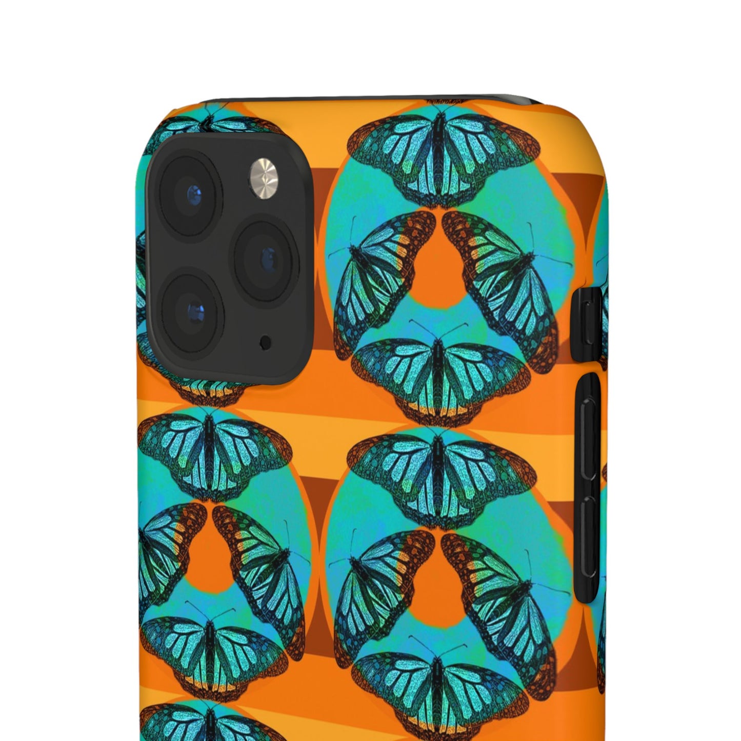 Snap Phone Case - Blue Thermal Butterfly Donuts