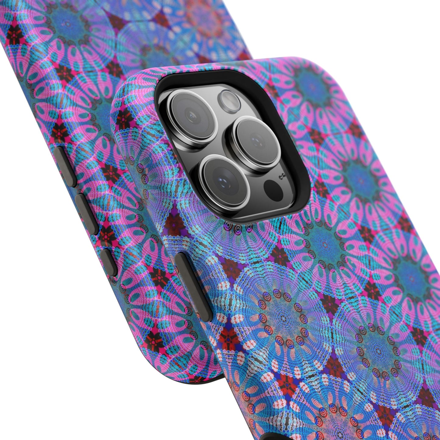 Magnetic iPhone Case - Psychedelic Purple Tapa