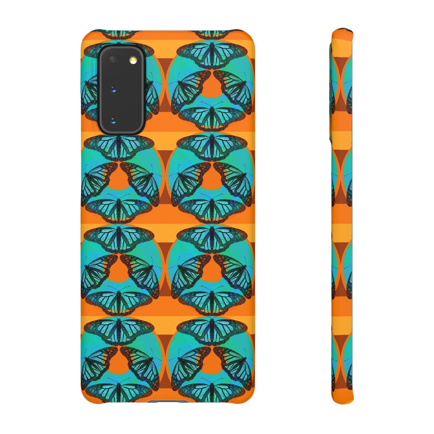 Snap Phone Case - Blue Thermal Butterfly Donuts