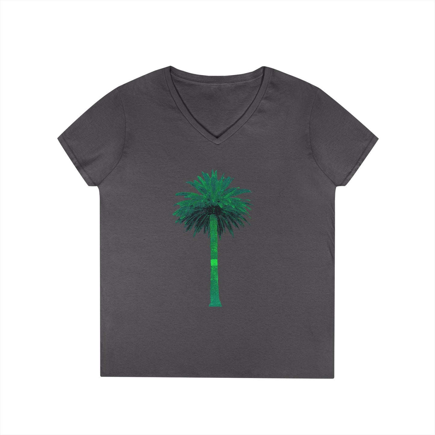 Ladies' V-Neck T-Shirt - Big Palm