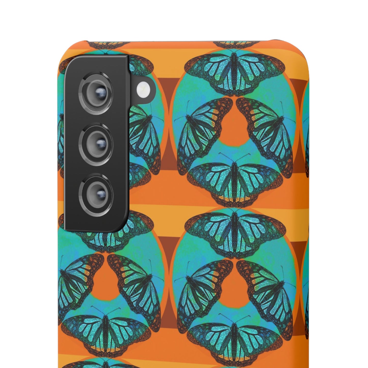 Snap Phone Case - Blue Thermal Butterfly Donuts