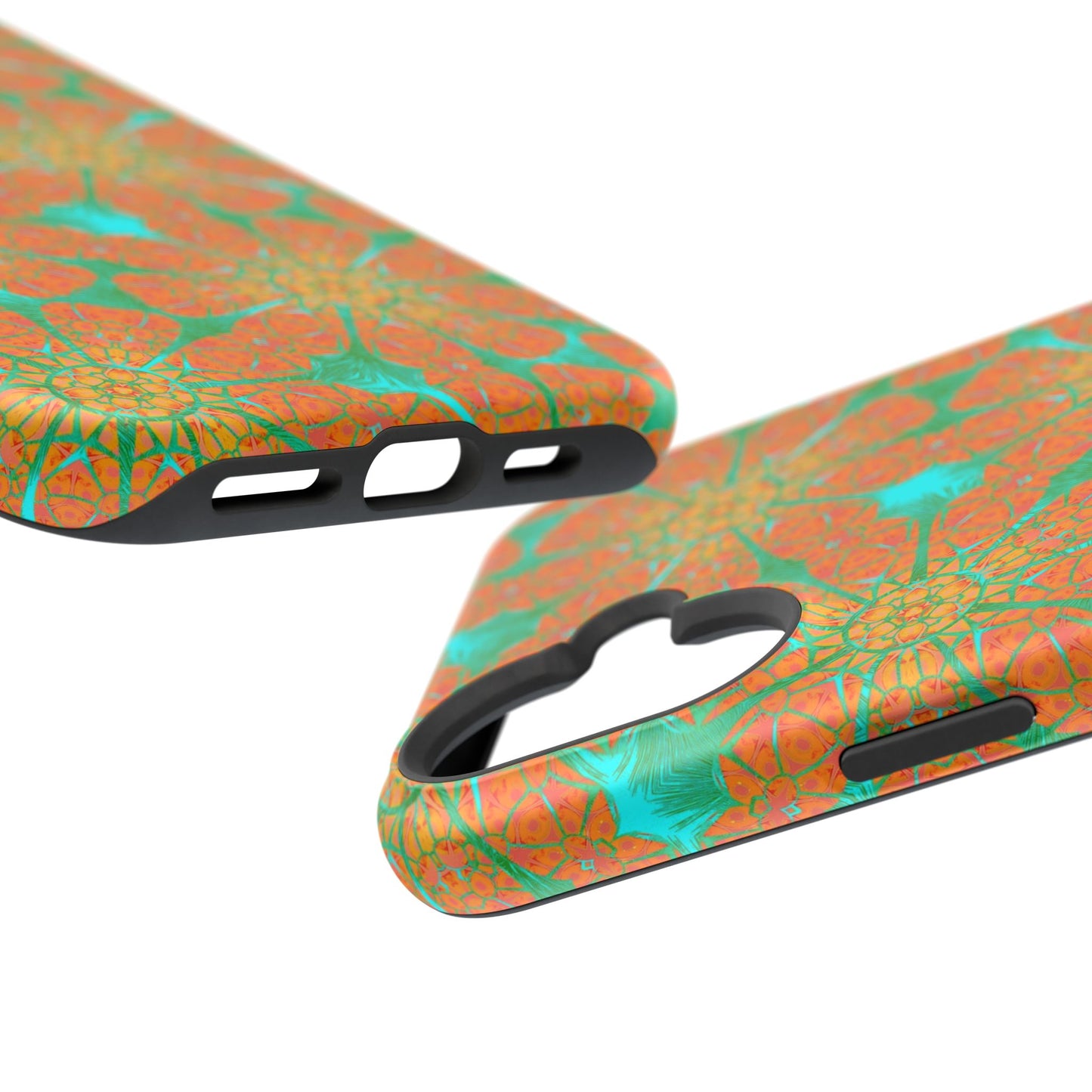 Magnetic iPhone Case - Cracked Batik Eye Flower
