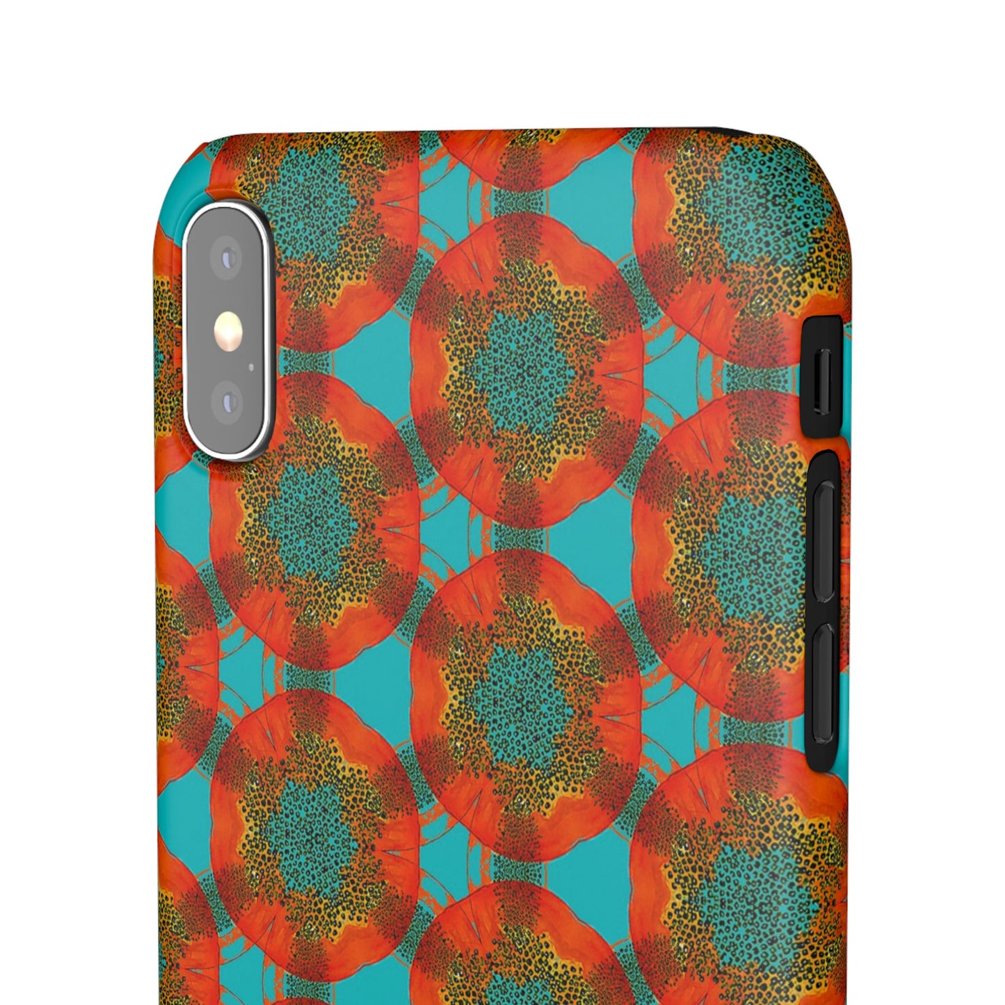 Snap Phone Case - Papaya Watercolor