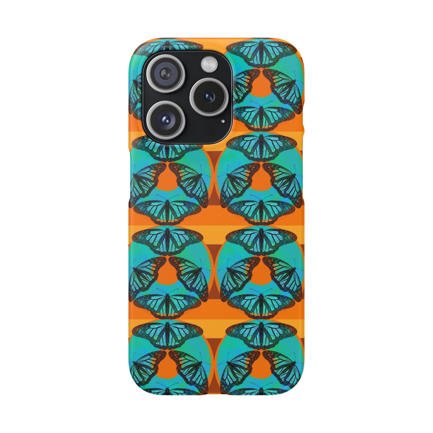 Snap Phone Case - Blue Thermal Butterfly Donuts