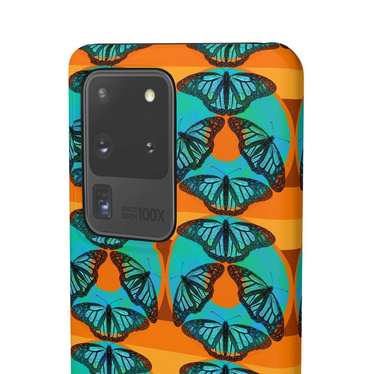 Snap Phone Case - Blue Thermal Butterfly Donuts