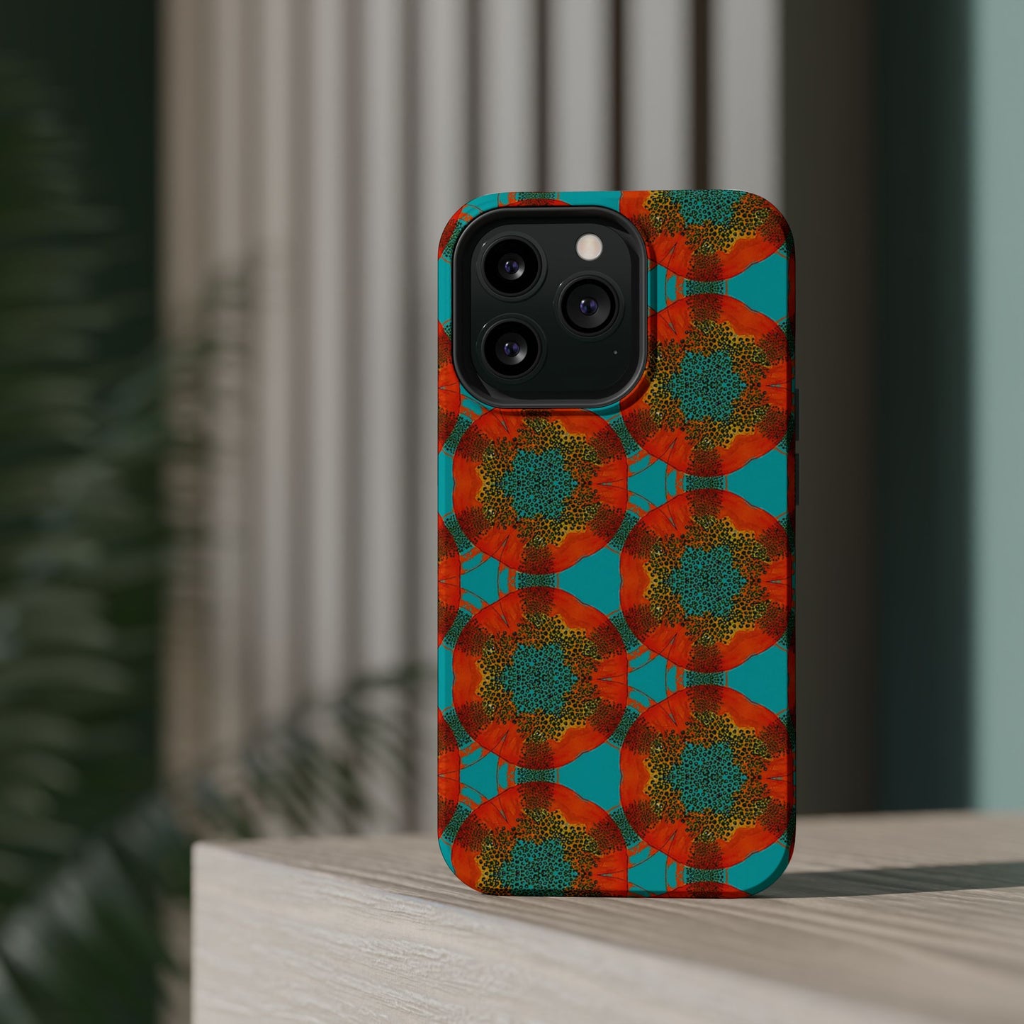 Magnetic iPhone Case - Papaya Water Color